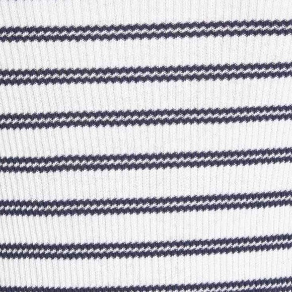 Vince Stripe Ribbed Boatneck Cotton Sweater - Picture 6 of 10